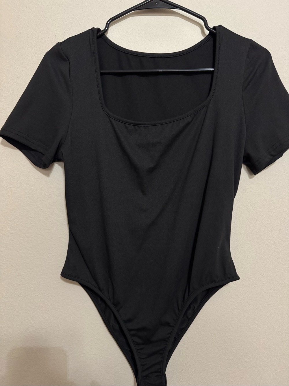 New Balance Black Short Sleeve Scoop Neck Bodysuit